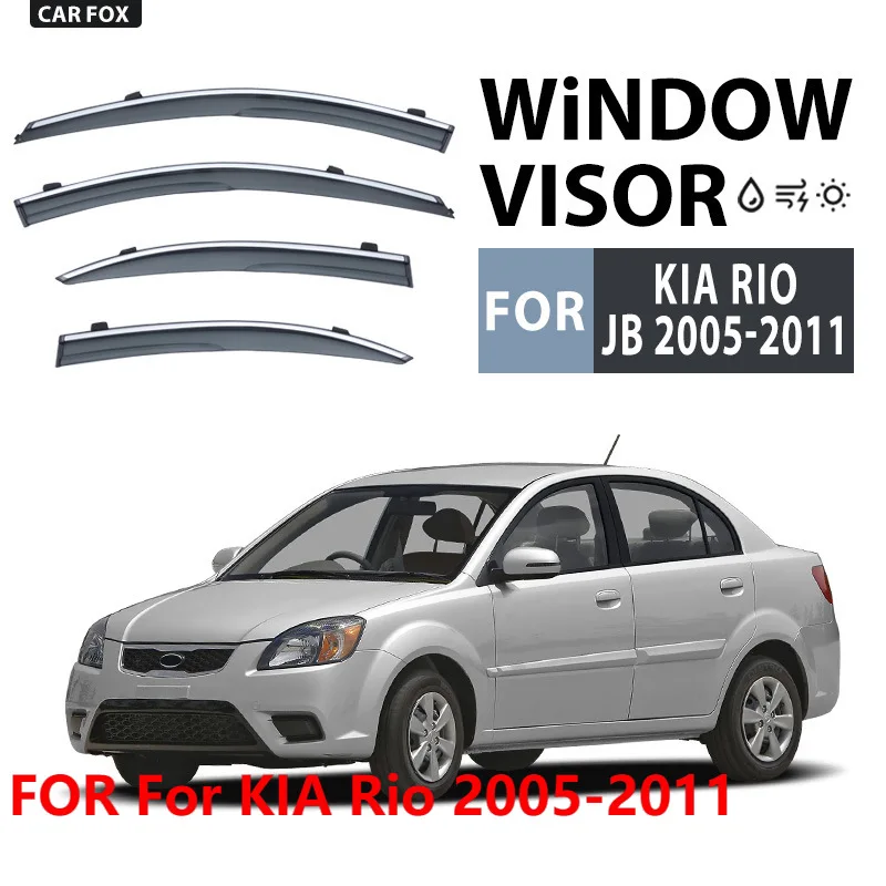 

For KIA Rio 2005-2011 Car Window Visor Rain Deflector Side Window Windshield Awning Sun Shade Auto Accessories