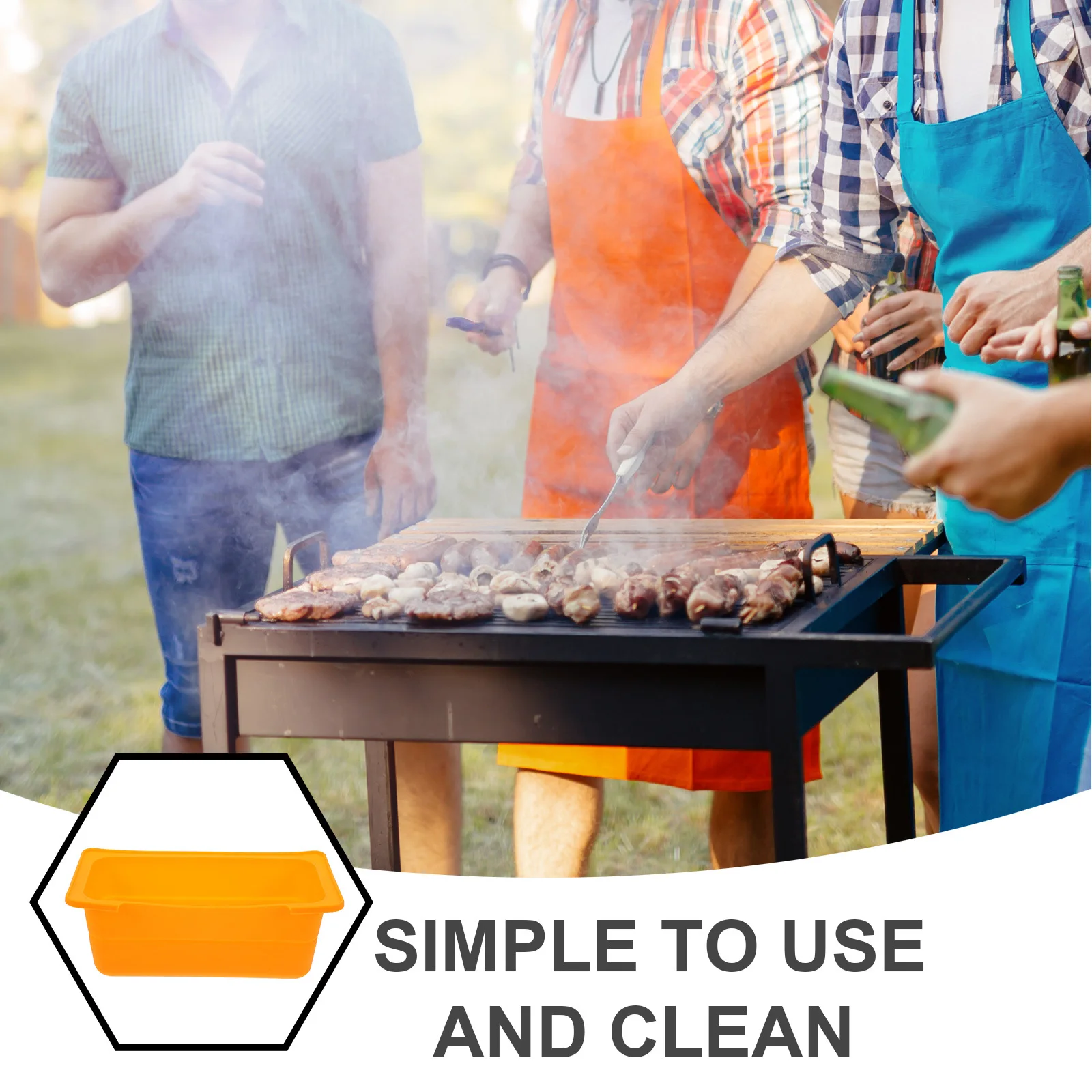 

Silicone Drip Pan Liner Reusable Grease Cup Accessory Heat Resistant Oil Drip Tray for Kitchen Camping Grease Catcher