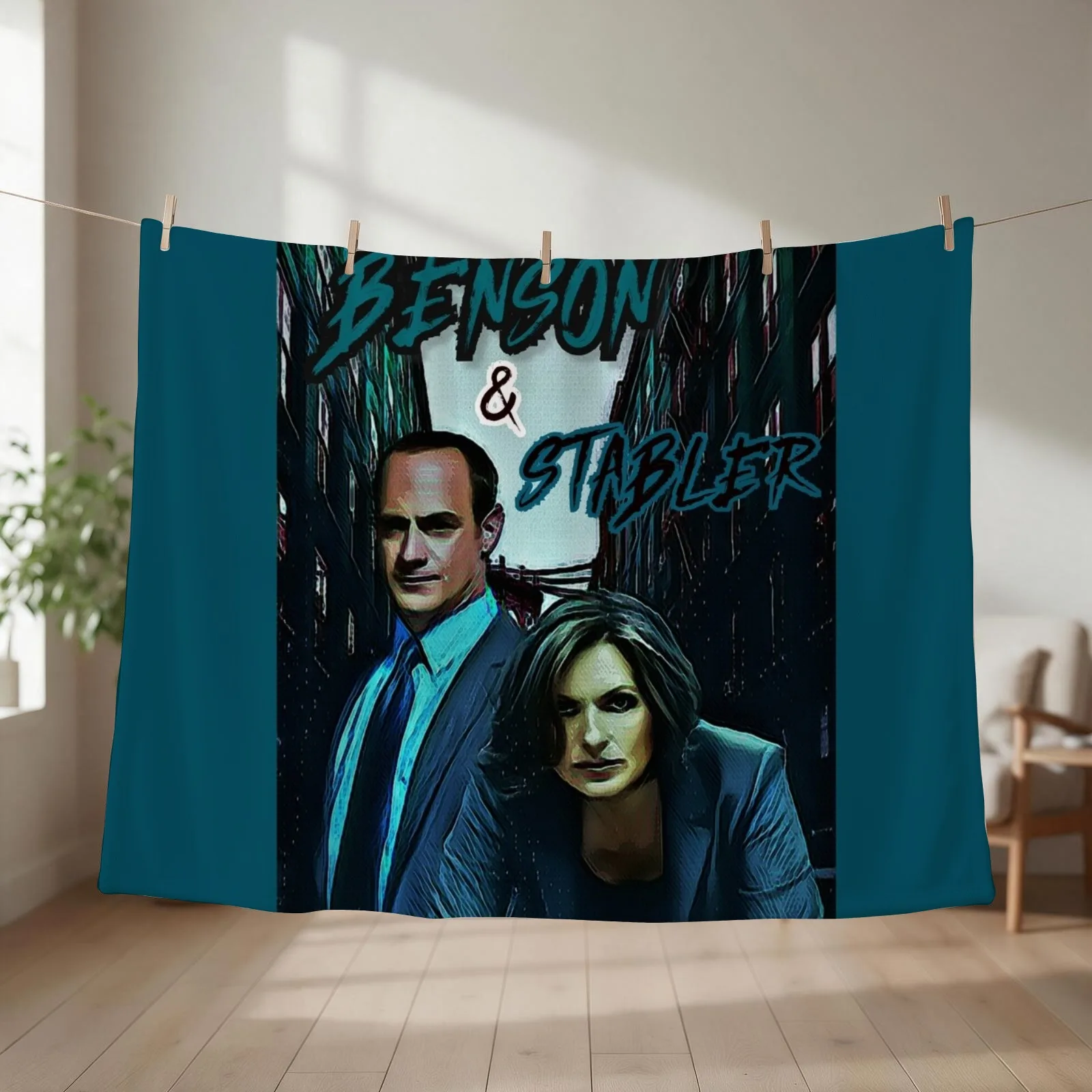 Benson & Stabler Law and Order: SVU Throw Blanket Blankets For Bed anime Blankets For Baby Plaid on the sofa Blankets