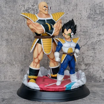 Anime Dragon Ball Z Super Saiyazi Vegeta VS Nappa Battle Ver. PVC Action Figure Statue Collectible Model Kids Toys Doll Gifts