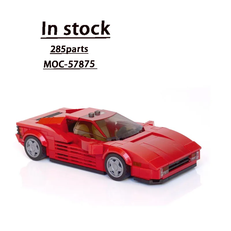 

MOC-57875 Красный улучшенный суперкар, модель строительного блока • 2825 деталей MOC, креативные детские строительные блоки на день рождения для мальчиков, игрушка в подарок