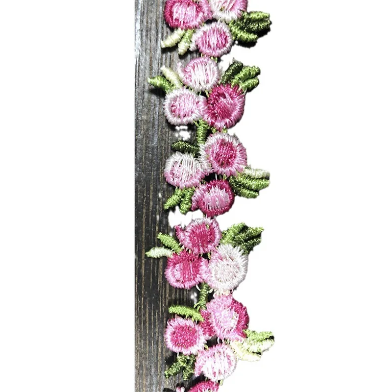 

30 ярдов вязаного кружевного полотна с цветочным узором, разноцветная кружевная отделка с цветочным декором, вышивка, экологичная ткань из тюля и сетки для одежды