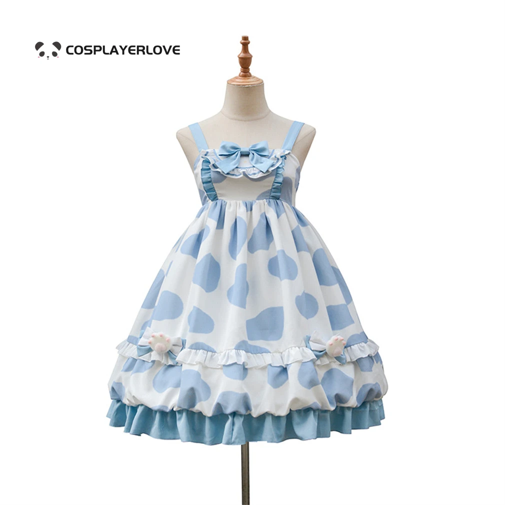 

Ranch Story jsk Sweet cute cat claw halter Lolita dress Halloween Christmas Costume