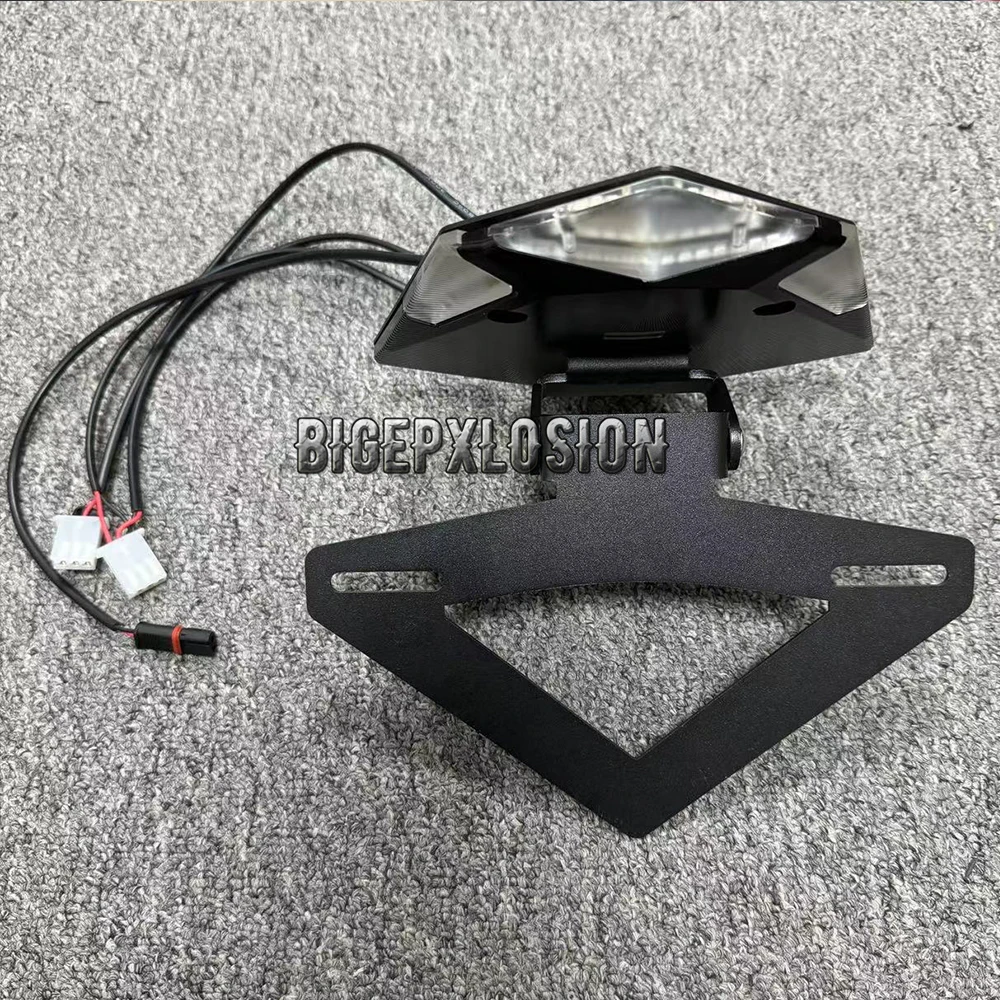 Marco de matrícula ajustable para motocicleta, luces LED, luz de señal de giro, para S1000RR, M1000RR, 2020-2023 y S1000R, 2021-2023