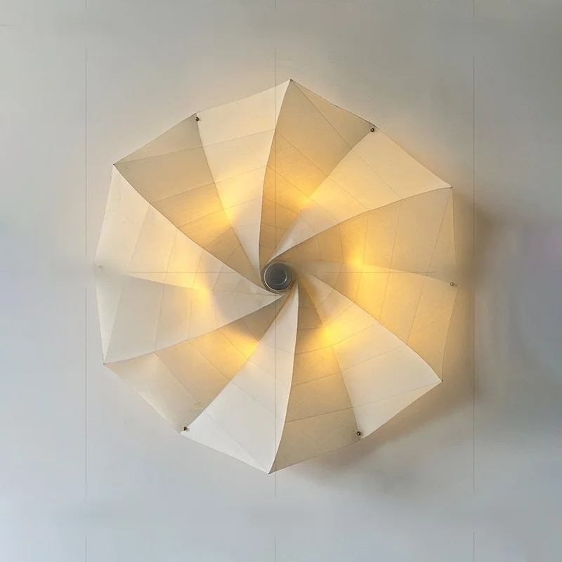 

Nordic bedroom wall lamp modern minimalist designer flower lamp Bauhaus medieval staircase background wall corridor lamp
