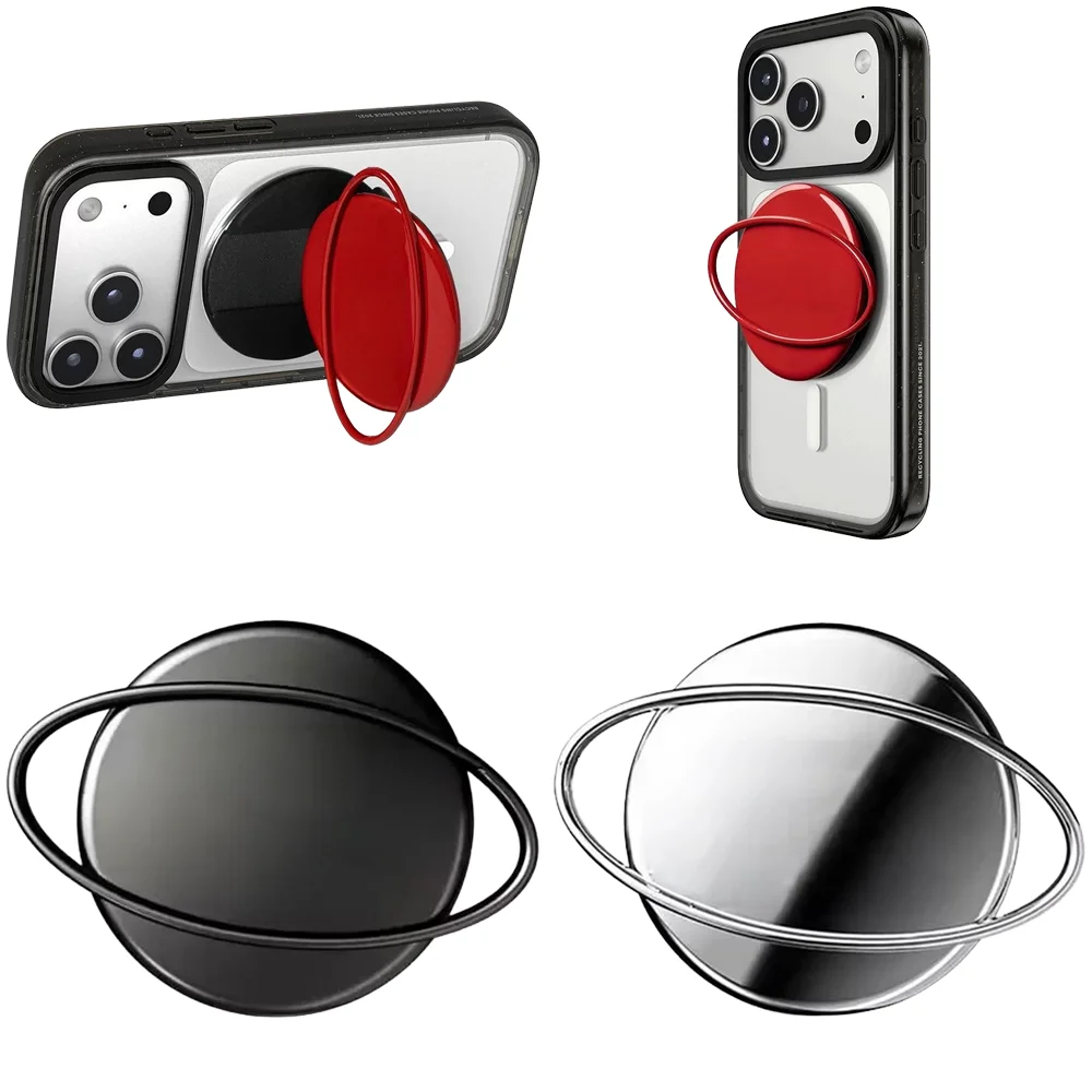 

Red Black Silver D Magnetic Folding Phone Stand for IPhone Holder Mount Support for Galaxy