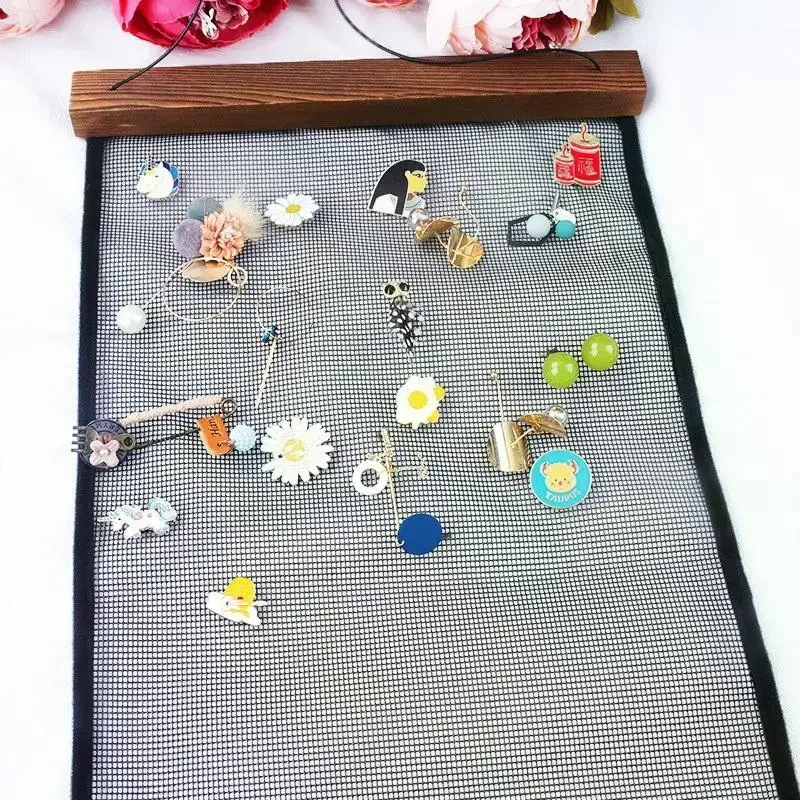 

Настенная полка для хранения сережек своими руками - подвеска, серьги и ожерелья, подвесная подставка для ювелирных изделий, компактный органайзер для ювелирных изделий