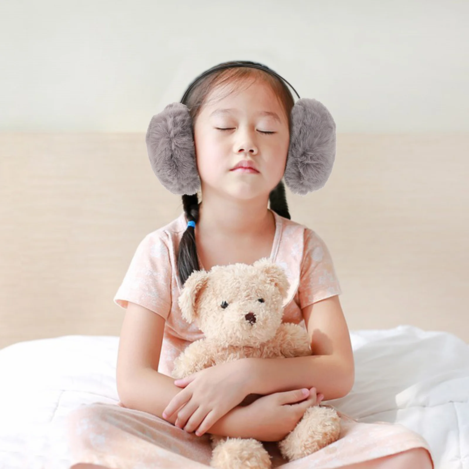 إفشل للشتاء النساء النساء الشتاء فروي الأذن دفئا في الهواء الطلق عقال دافئ الحرارية غطاء للأذنين غطاء للأذن #3