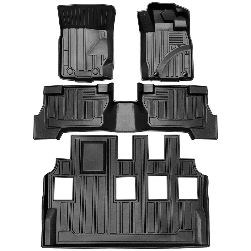 For Mitsubishi Pajero 2021 2022 Car Floor Mats TPE Waterproof Fully Surrounded Dustproof Foot Pad Car Mats Right Hand Steering