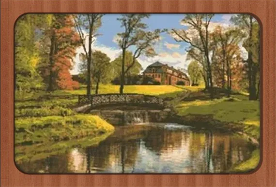 

Scenery View sewing 16CT 14CT Unprinted Counted Cross Stitch Kits Embroidery Art DIY Handmade Needlework Home Decor