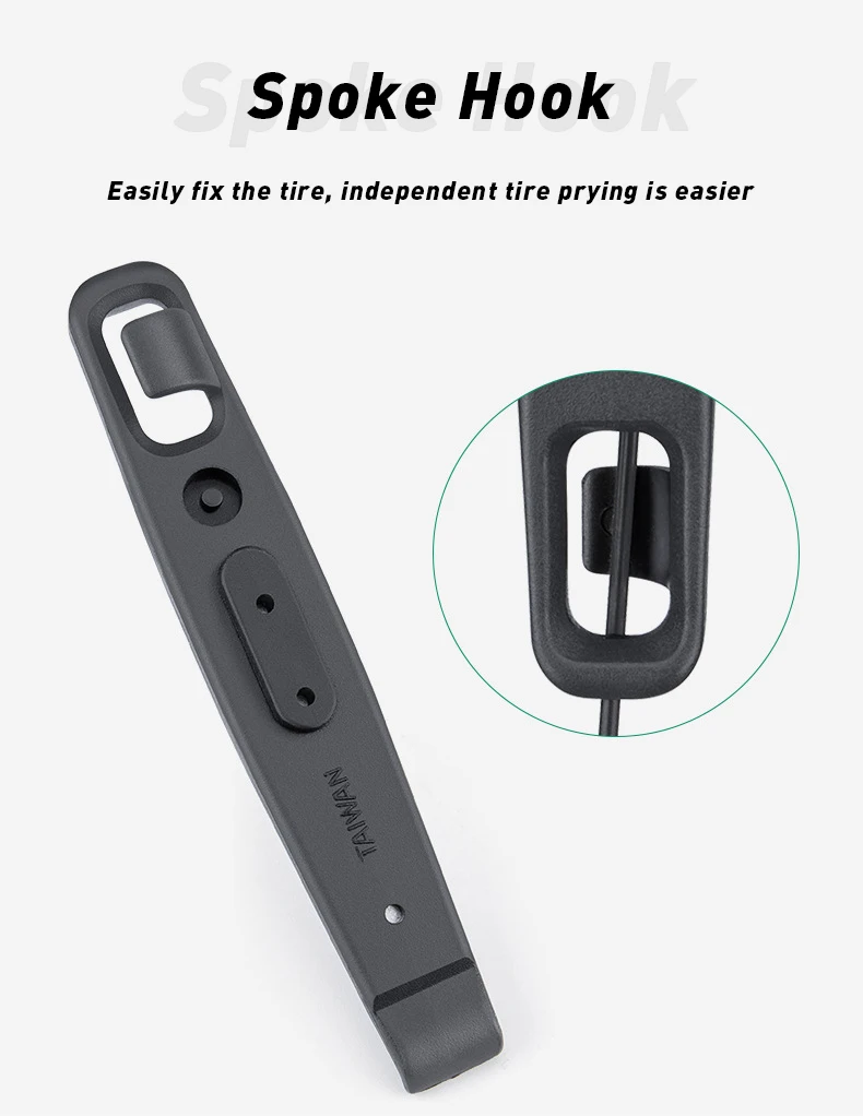 BIKE HAND 3 PCS Tire Lever Steel Core Bicycle Tyres Repair Tool Wear-resistant Crow Bar Metal Tire Spoon Bicycle Tyre Crowbar