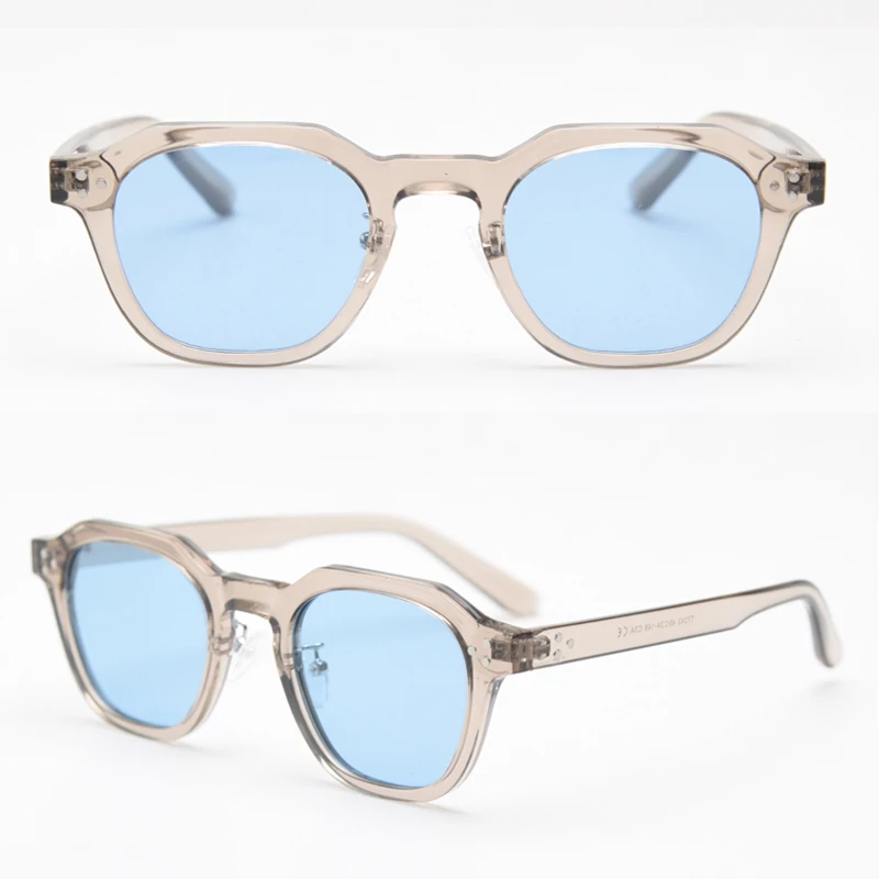 Peekaboo Retro-Sonnenbrille im koreanischen Stil für Damen, TR90-Rahmen, Polygon-polarisierte Sonnenbrille, UV400, männlich, grün, braun, 2023, Sommer – Detail 12