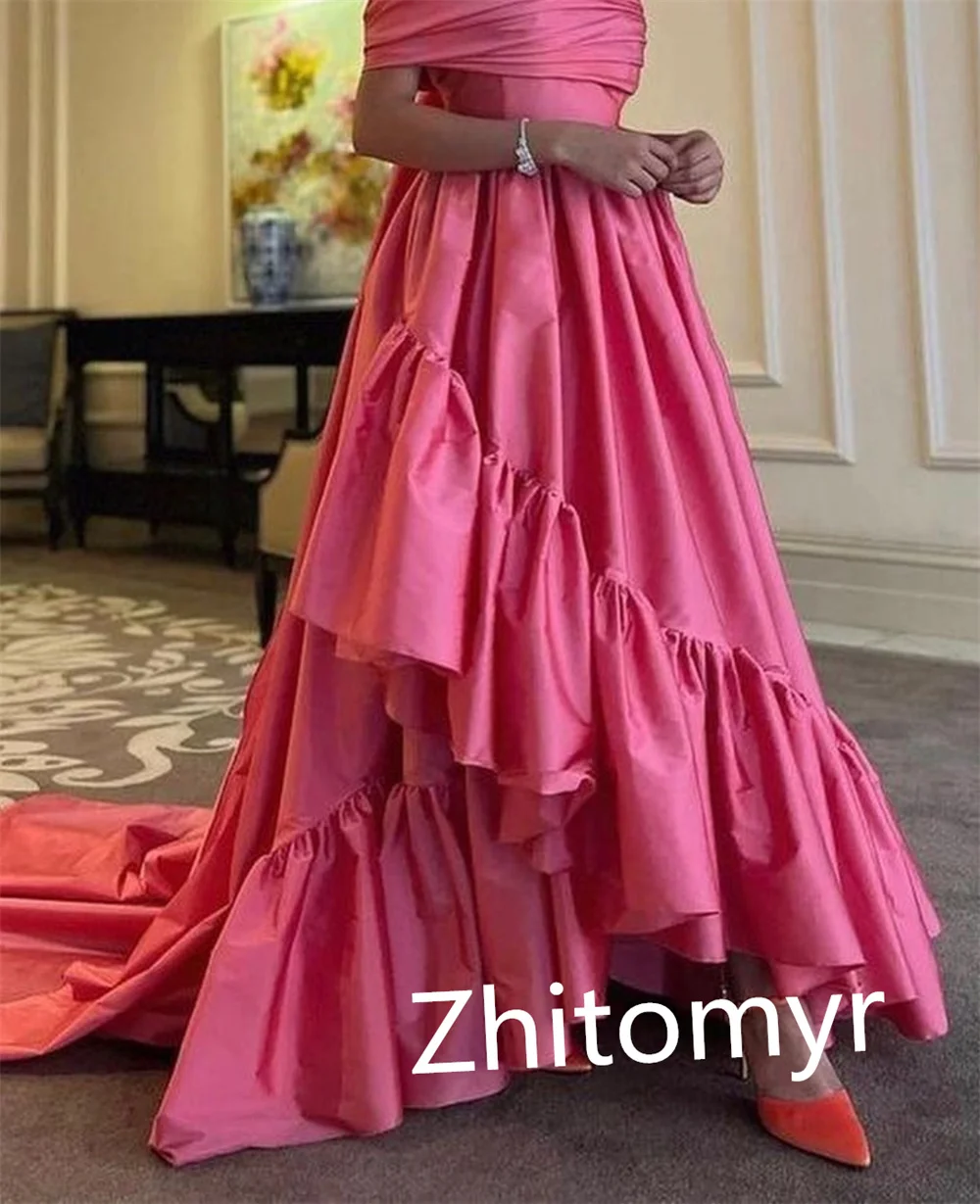 Customized Exquisite High Quality	Bateall Ball Gown Prom Dresses Draped Sweep/Brush Formal Ocassion  S vestidos de ocasião forma