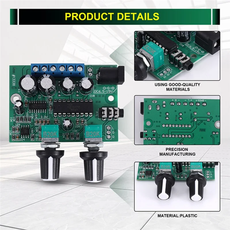 

5Pcs 2.1 Subwoofer Amplifier Audio Board 6Wx2+25W Mini Bass Amplifier HIFI YD1517P For 4-6" 40W Subwoofer Speaker DIY-Y47A