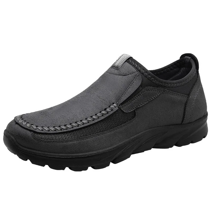 Mocassins casuais retrô artesanal masculino, sapatos da moda, tênis