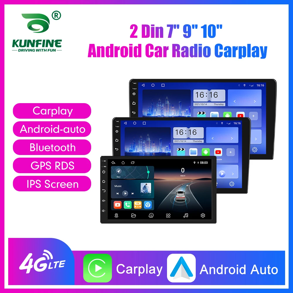 2 Din Car Radio Carplay Android Auto 7 9 10 Inch 4G 64G Universal Multimedia Player DSP AM RDS AHD GPS WIFI Auto Radio