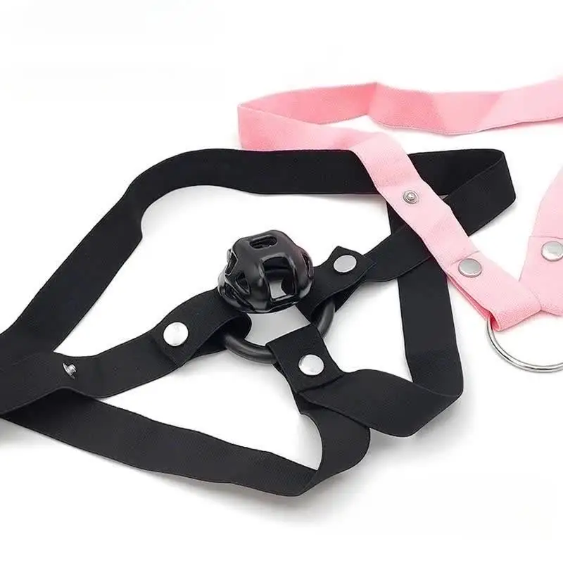 Gabbia di castità maschile Dispositivo anti-off Fascia elastica Cintura ausiliaria Anello regolabile Corda Les Anelli scroto Giocattoli del sesso