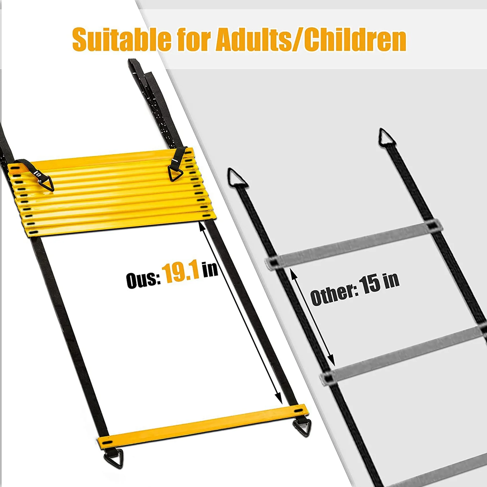 B93B-Sports Speed Agility Training Set 24 Disc Cones 8 Steel Stakes And Agility Ladder For Football Basketball Rugby Track