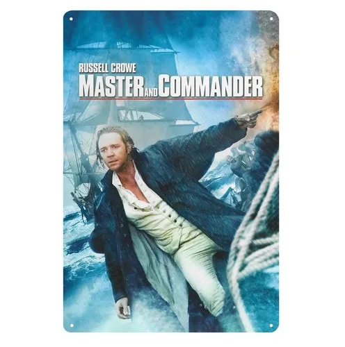 Master And Commander Russell Crowe Movie Metal Poster Tin Sign 20x30cm