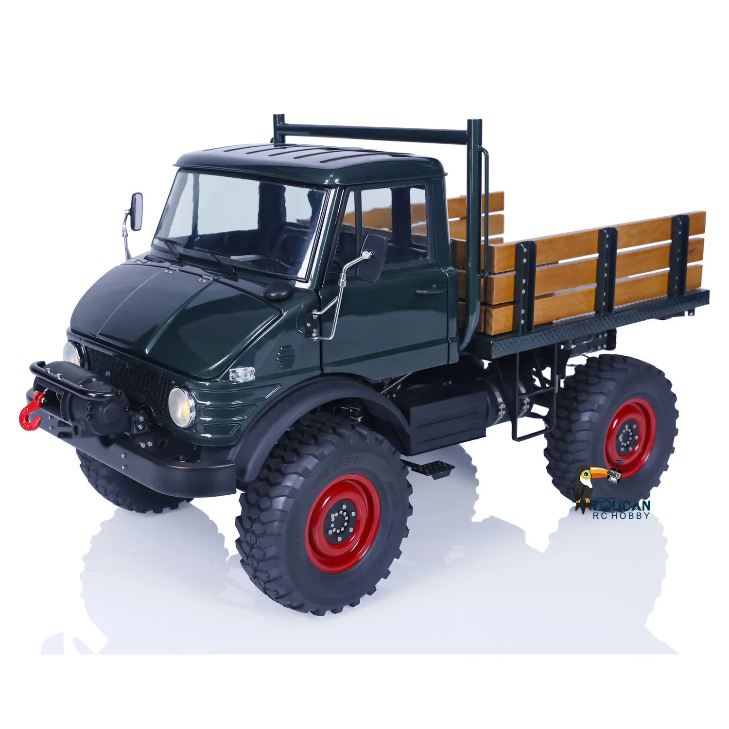 Em estoque 1/10 lesu 4x4 rc veículo off-road pintado acabado RAVE-UM406 carro elétrico 2 transmissão de velocidade som luz guincho caminhão