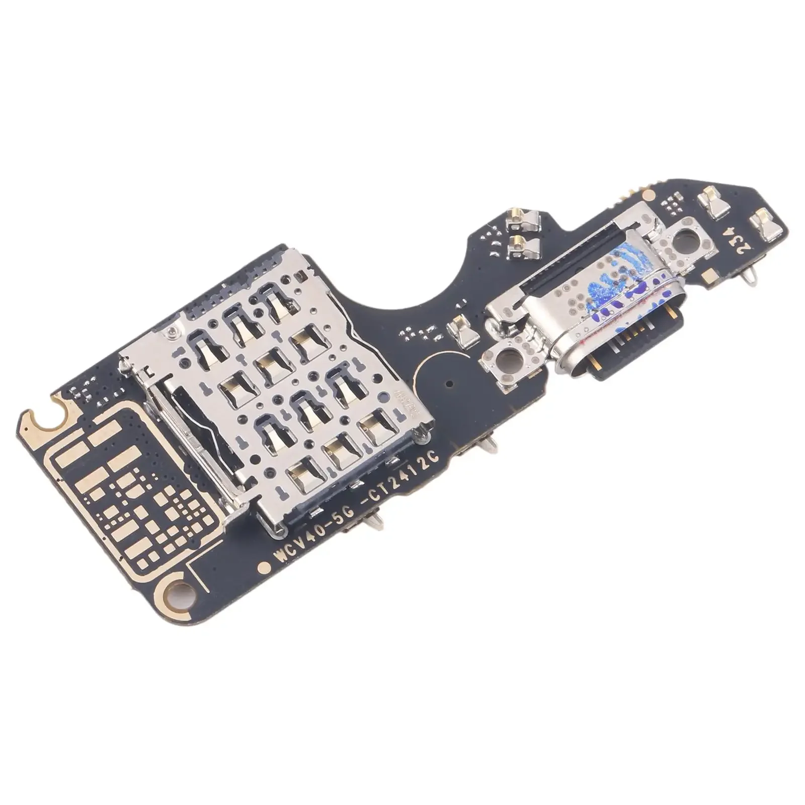 Charging Port Board For Vivo V40 5G V2348 With SIM Card Holder Socket, Not Supporting Fast Charging