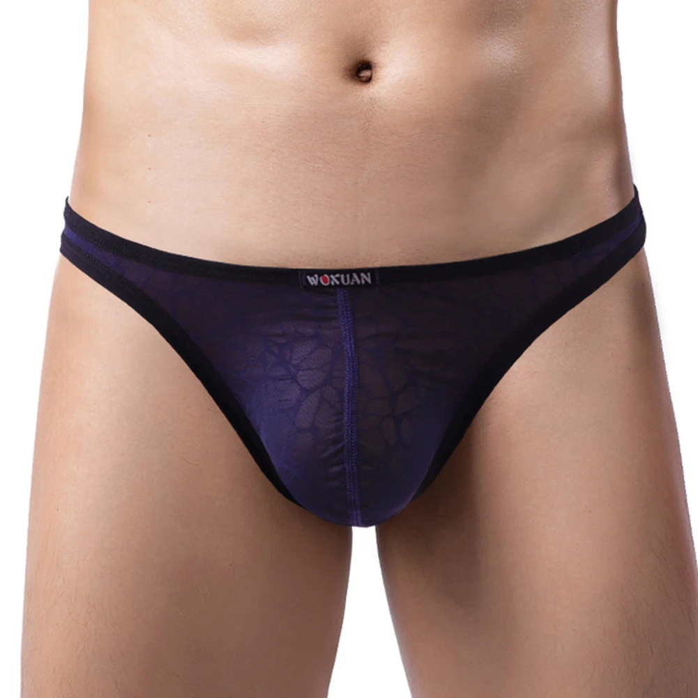 

Men's Ice Silk Seamless Briefs Summer Thin Sexy Quick Drying Panties Underpants Solid Breathable U Bulge Pouch Underwear Homme