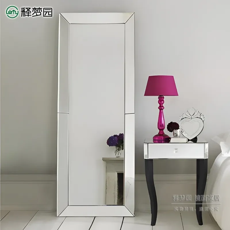 For Full Body Floor Mirror Decorative Entrance Fitting Clothing Store Large Wall Mounted Standing Glass Home Bedroom Living