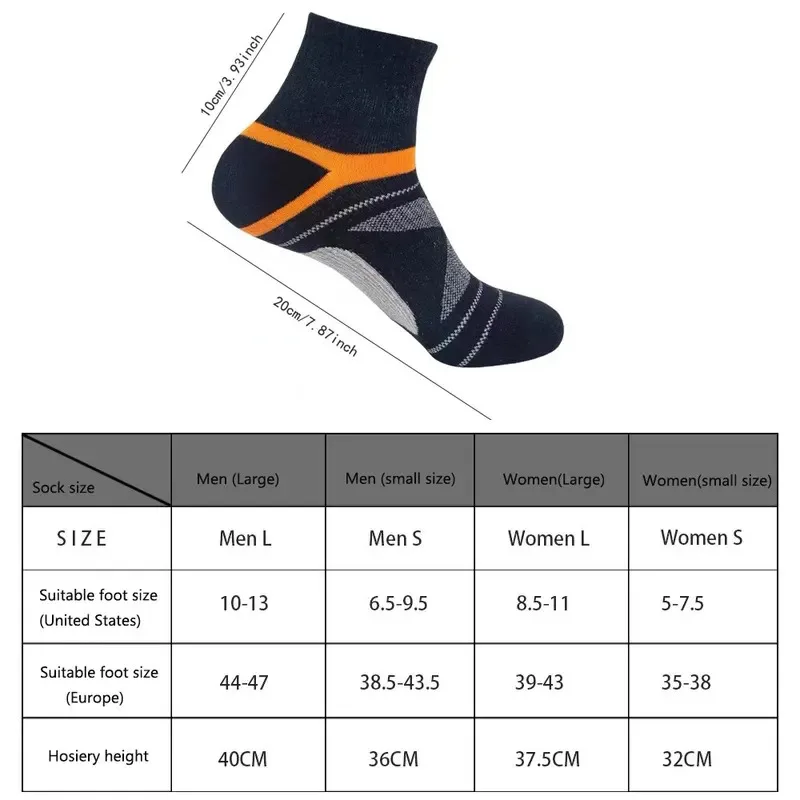 5 أزواج من الجوارب القطنية للرجال باللون الأسود للمشي لمسافات طويلة في الهواء الطلق والرياضات الدافئة مناسبة لامتصاص العرق والجوارب القابلة للتنفس #6