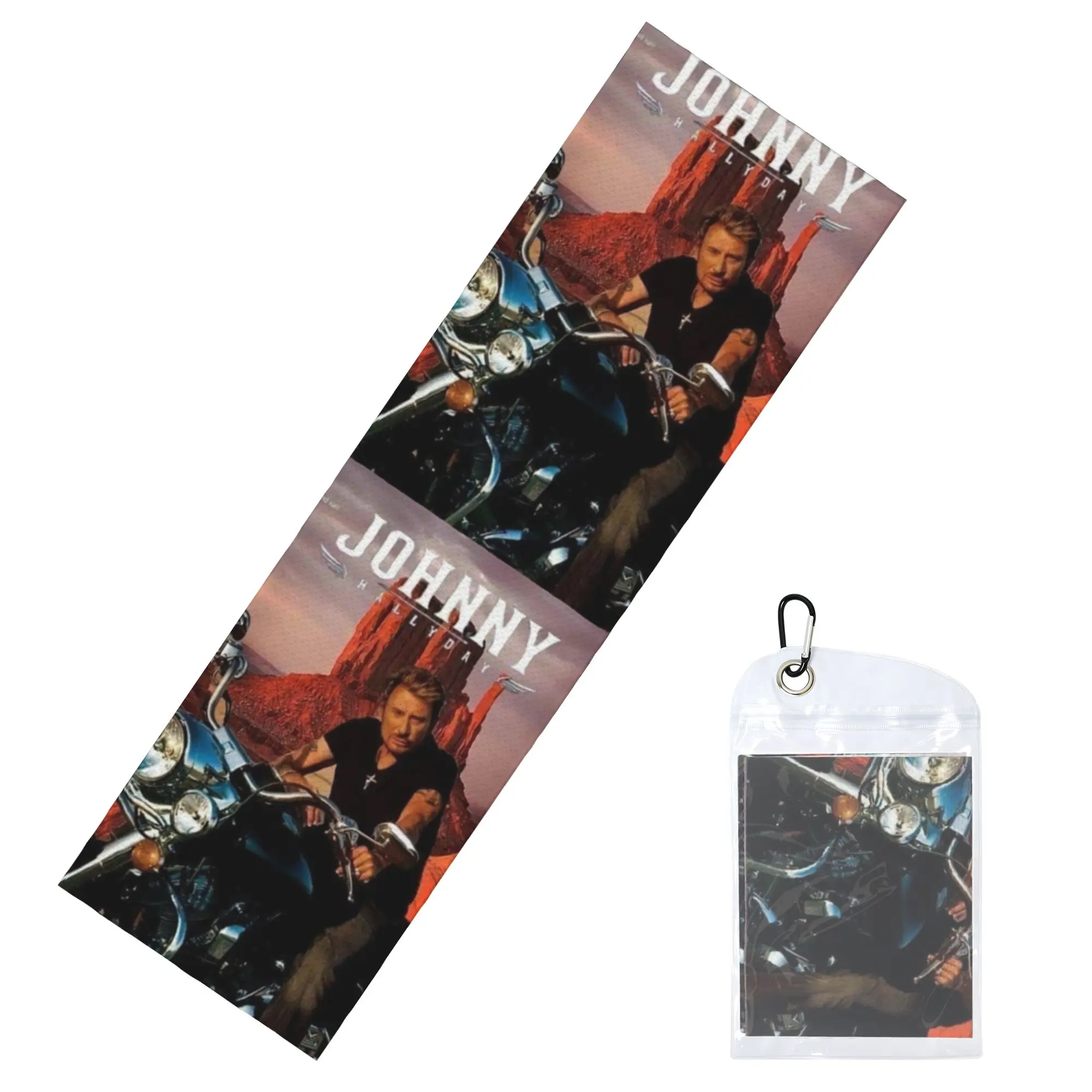 Motorcycle Johnny Hallyday Cold Exercise Towel  French Rock Singer Super Soft Breathable Instant Cooling Towel Yor Gym Towels