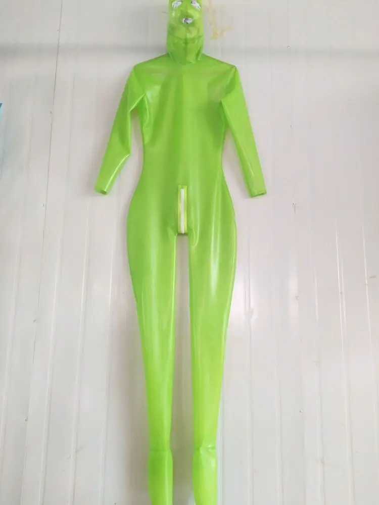 

Brand New 100% Latex Tight-Fitting Green Bodysuits - Cosplay & Masquerade Party