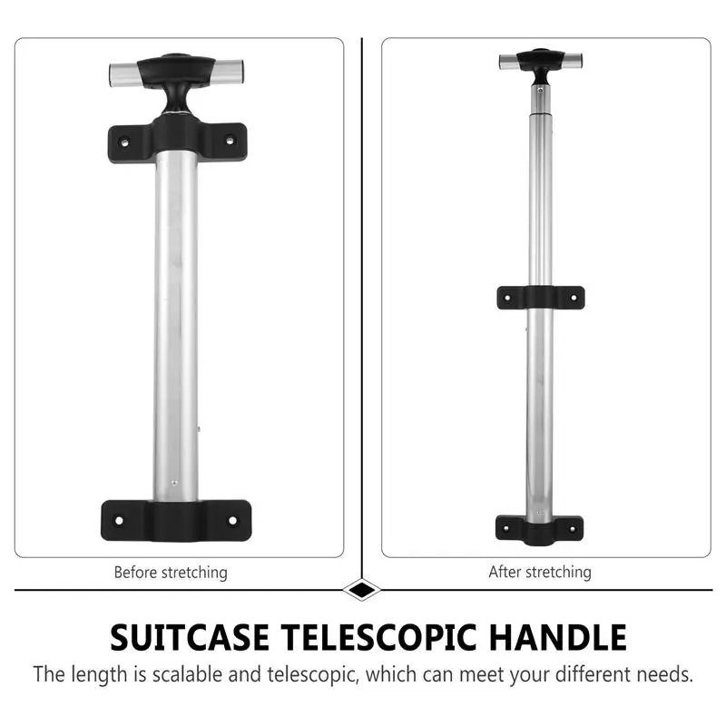 1Pc Suitcase Telescopic Handle Suitcase Pull Rod Trolley Luggage Accessory