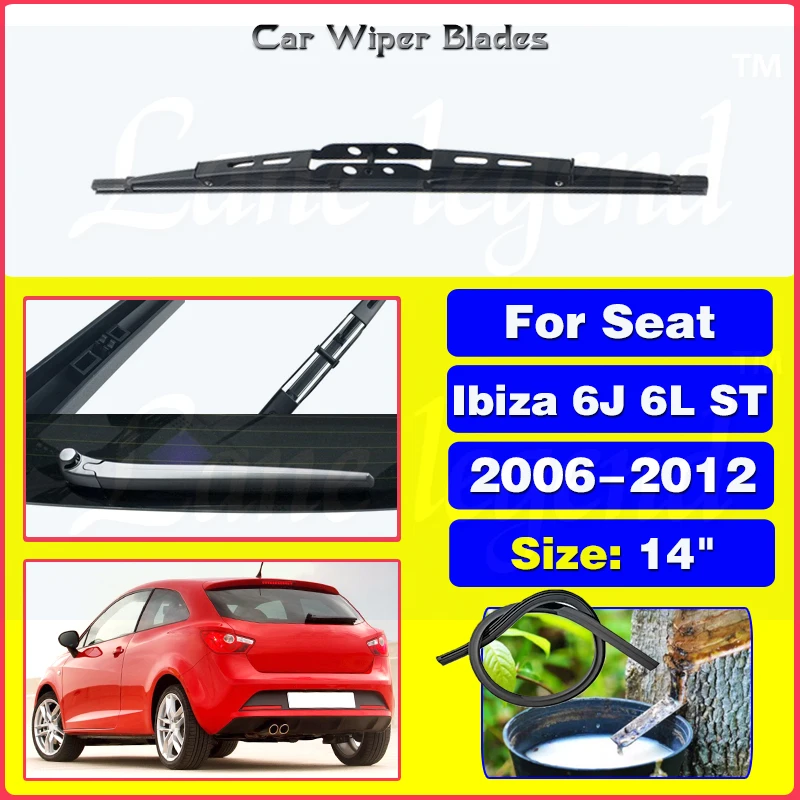 

14" Rear Windshield Windscreen Washer Wiper Blade For Seat Ibiza 6J 6L ST 2006-2012 2011 2010 2009 Car Accessories Accsesories