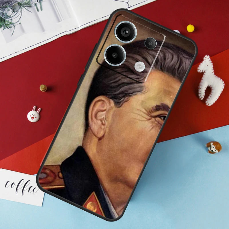 Russian Commander Stalin Case For Xiaomi Redmi 12 13C 12C 10C 9C Redmi Note 13 9 10 11 12 Pro 9S 10S 11S 12S Cover