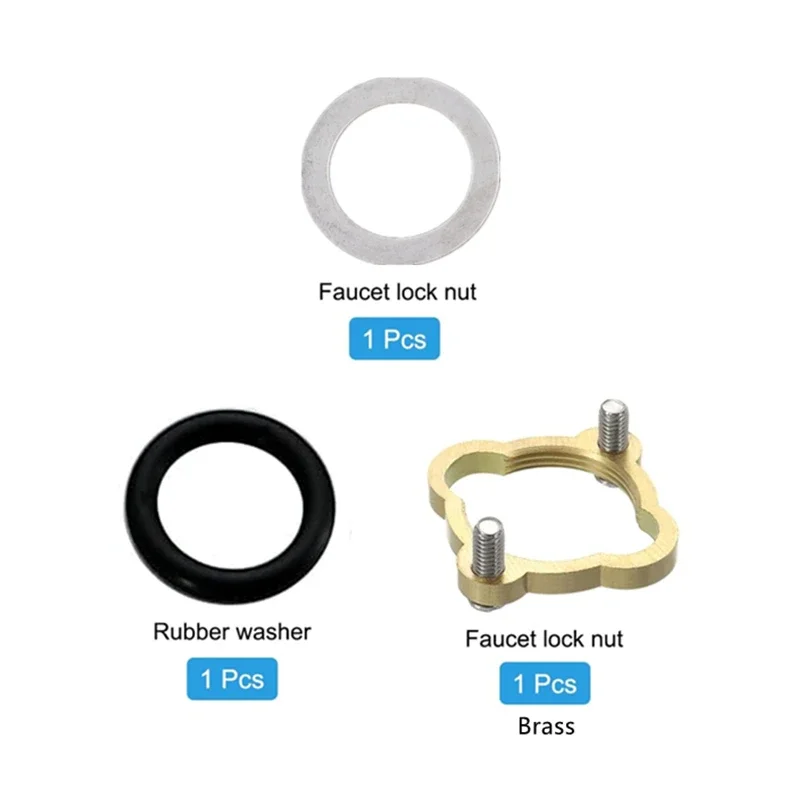 32mm Kitchen Sink Hot and Cold Basin Faucet Accessories Base Fixed Foot Screw Nut Water Tap Pipe Connector for Bathroom Kitchen