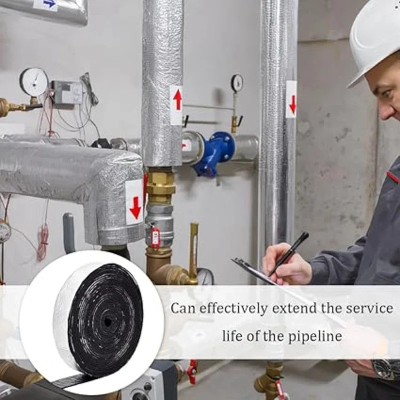 เทปฉนวนกันความร้อนอลูมิเนียมฟอยล์แบบติดเองสำหรับท่อน้ำในฤดูหนาว สำหรับอุปกรณ์รถบ้านกลางแจ้งและการป้องกันท่อในบ้าน