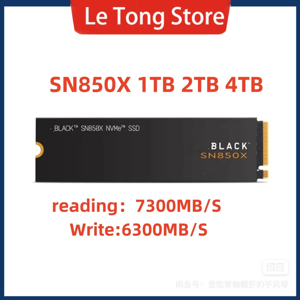 

SN850X Internal 1TB 2TB 4TB NVMe M.2 2280 PCIe 4.0 X4 Drive Solid State Disk for PWestern Digital WD C PS5 Desktop