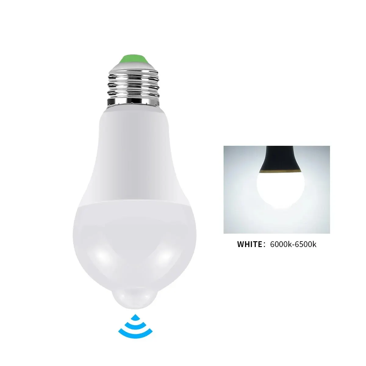 12W PIR Motion Sensor LED Bulb E27 AC85-265V Motion Sensor Lamp Dusk to Dawn Night Light For Home Kitchen Corridor Lighting