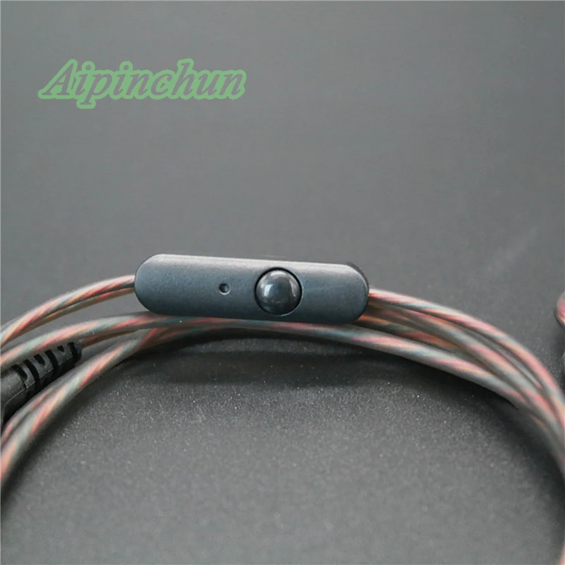 Кабель для наушников Aipinchun с разъемом L Jack MMCX, сменный микрофон для наушников Shure SE215, SE535, SE846, SE425, SE315, UE900, Westone