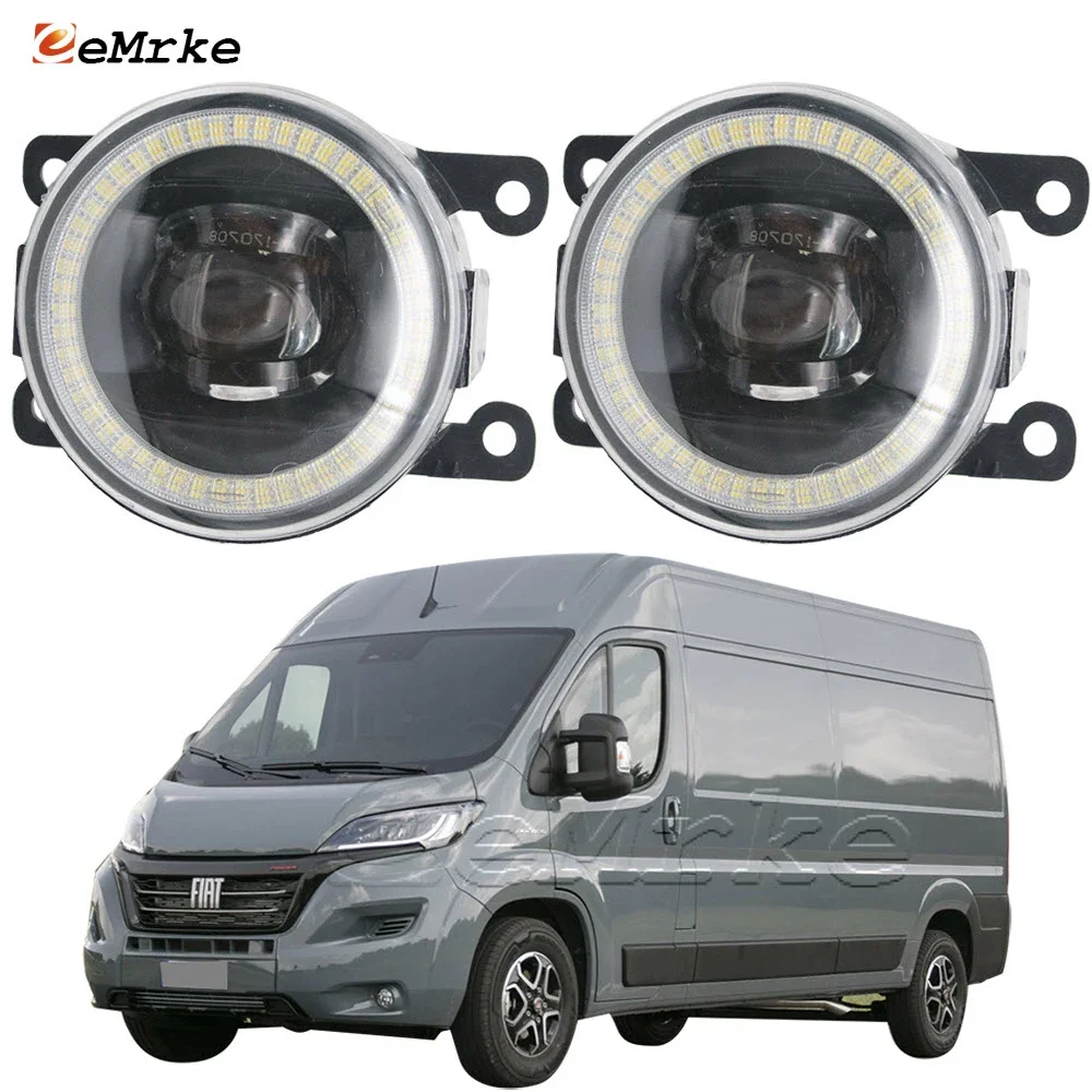 

Led Fog Light Assembly 15W Car Ptf Headlamp with Lens Angel Eye DRL for Fiat Ducato L3H2 L2H2 E-Ducato 3rd Facelift 2021 2022