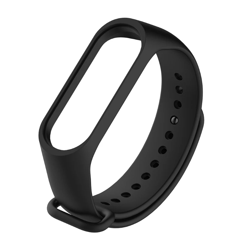 Bracelet de rechange en silicone pour Mi Band 3 et 4, durable, résistant à la transpiration, réglable, bracelets de montre intelligents