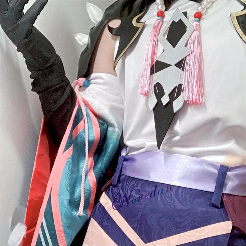 Anime Cosplay Genshin Impact Xiao Cosplay Full Set Costume Wig Shoes Accessories Mask Halloween Party Costume For Male Female