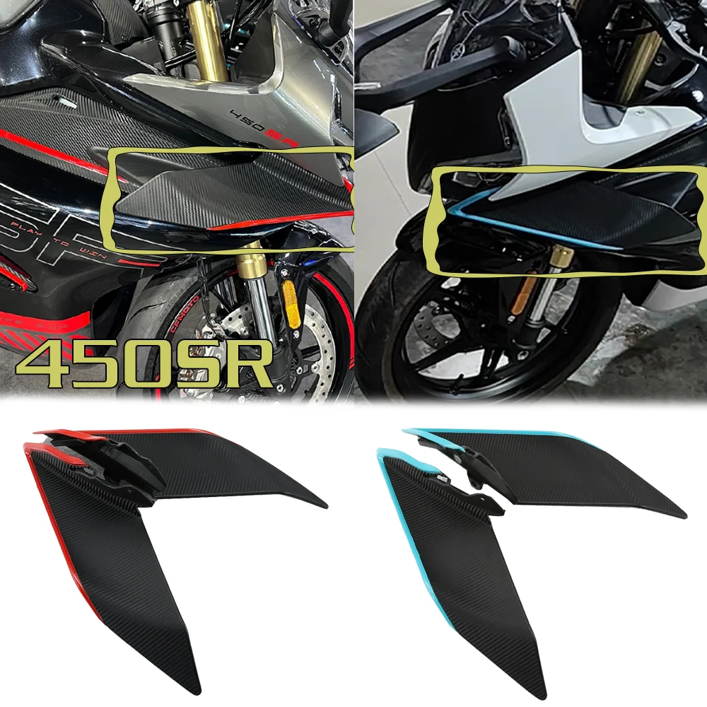 

For CFMOTO 450 SR 450SRS 2022 2023 2024 450SR Winglet Side Downforce Naked Spoiler Fixed Fairing Wing Deflector Motorcycle Parts