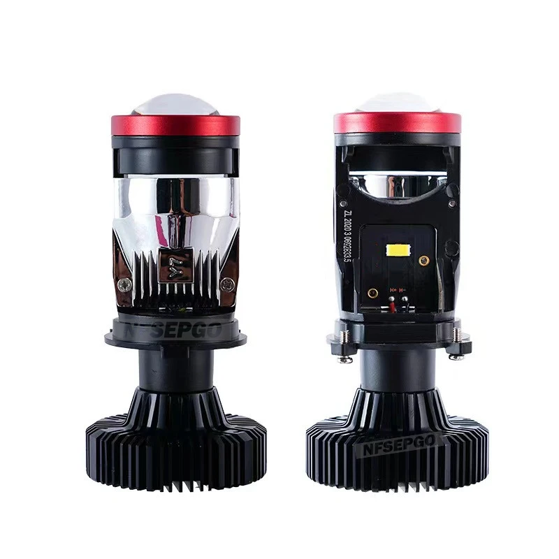 

120W Y7S Lamp H4 LED Mini Projector Lens 3000K+4300K+6000K Automobles Bulb 25000LM Triple Colors In One Body Canbus Headlight