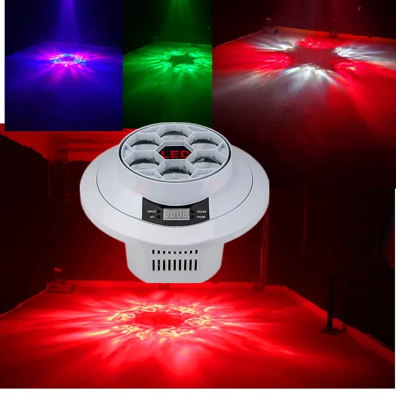 Six bee eye KTV flash karaoke colorful rotating lights bar laser light stage jumping light