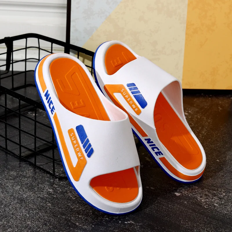 Summer Trend Outside Wear Slippers Indoor Bath Non-slip Personality Slippers Men