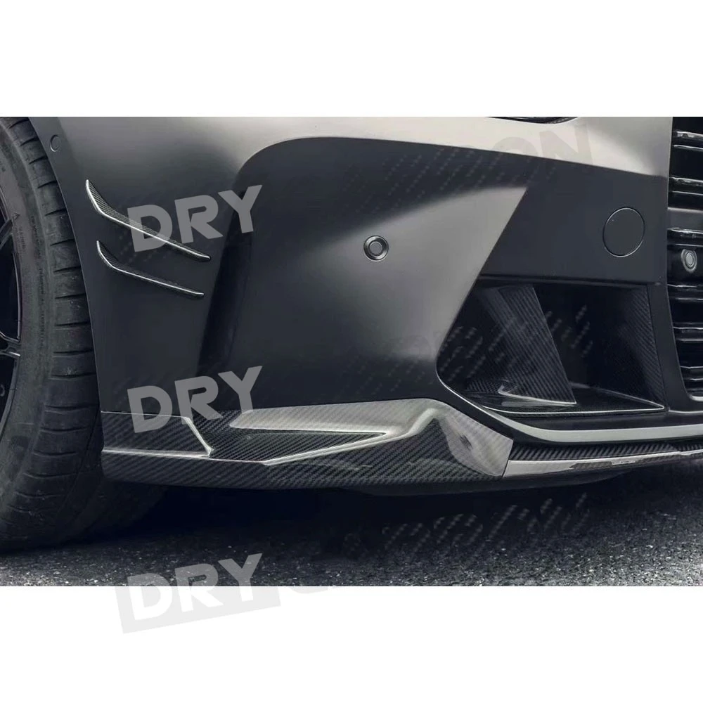 

Dry Carbon Fiber M Style Car Bumper Side Fin Splitters Canards for BMW G80 M3 G82 G83 M4 2021+ Side Canards Fin Winglet