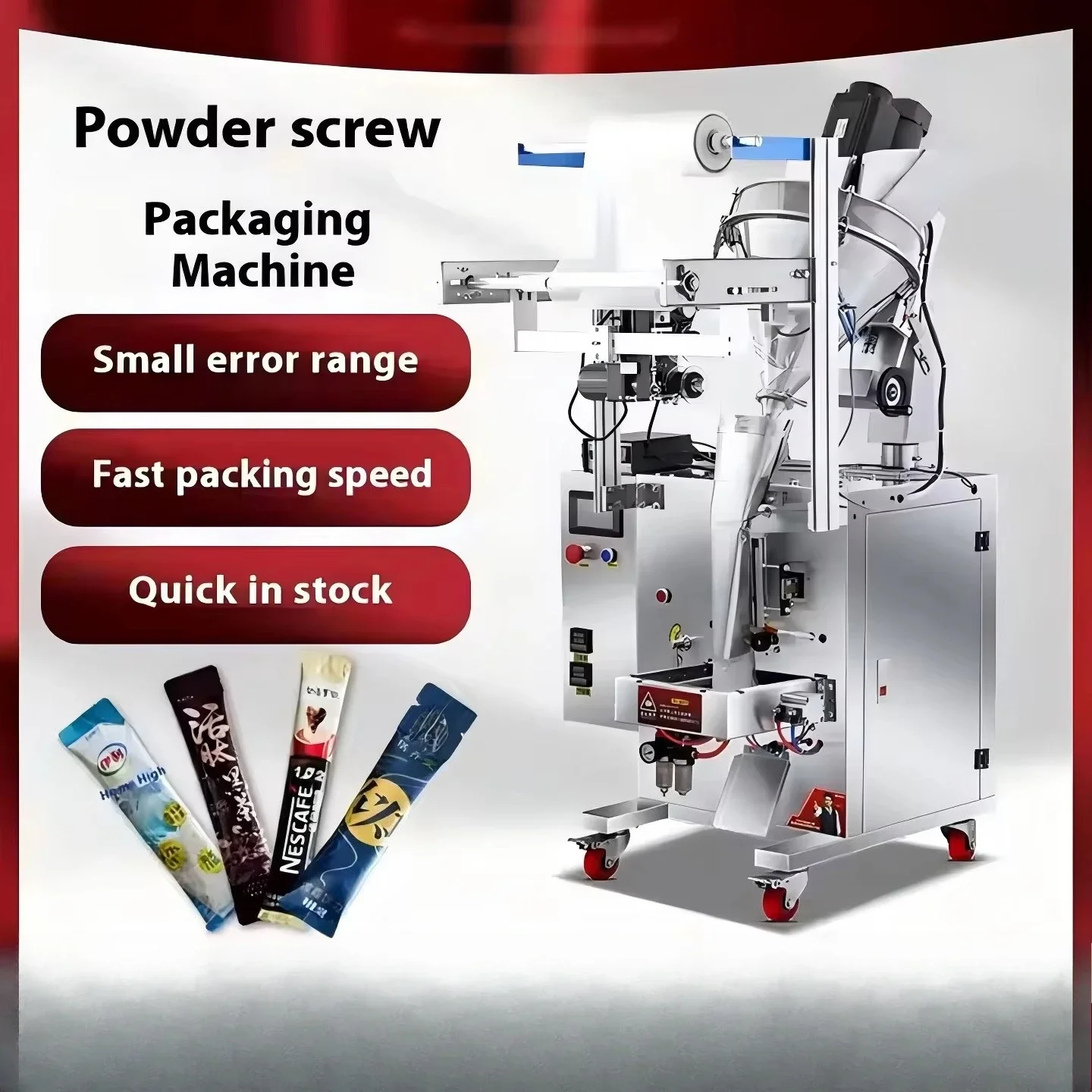 Food Grade Powder Filling and Pouch Paper Material Packaging Multifunctional Packing Machine