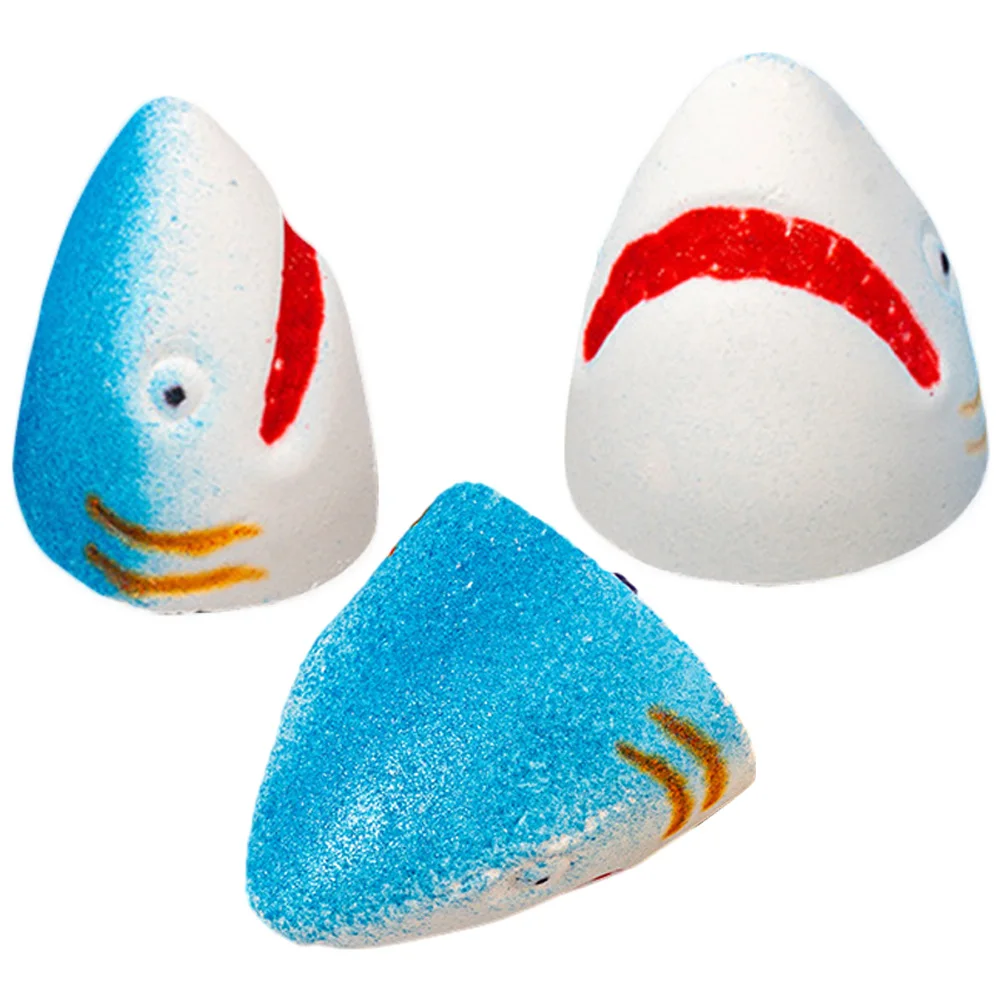

3pcs Natural Bathing Salt Shark Bath Aroma Skin-Friendly Moisturizing Shower Bath Salt For Smooth Glowing Skin