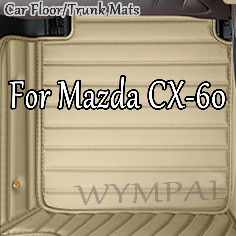 

Luxury 5 Seats Car Floor Mats Fit For Mazda CX-60 CX60 CX 60 2022 2023 2024 2025 2026 Auto Accessories Foot Carpet Pads Leather