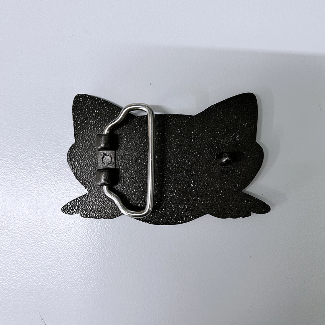 إبزيم حزام عتيق للقطط ، مينا سوداء ، شحن مجاني